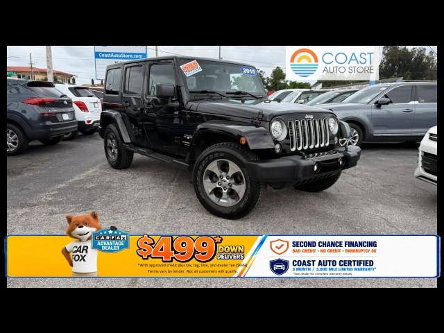 BUY JEEP WRANGLER UNLIMITED 2018 SAHARA (JK) SPORT UTILITY 4D, Local Autos Online LLC